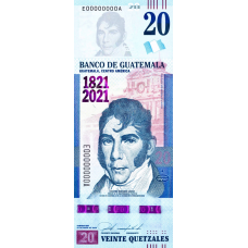 (406) ** PNew (PN128) Guatemala - 20 Quetzales Year 2020 (Comm.)
